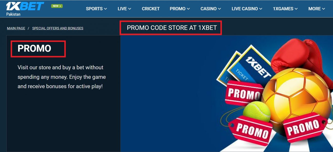 1xBet promo code free bet